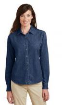 Port & Company Ladies Long Sleeve Value 6.5-ounce 100% Cotton Denim Shirt